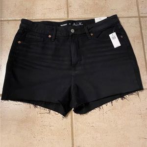 Old Navy Black Cut Off Jean Shorts